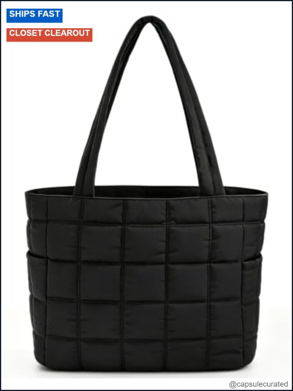Puffer Tote Bag for Women Puffy Handbag Shoulder Bag College Work Gym
